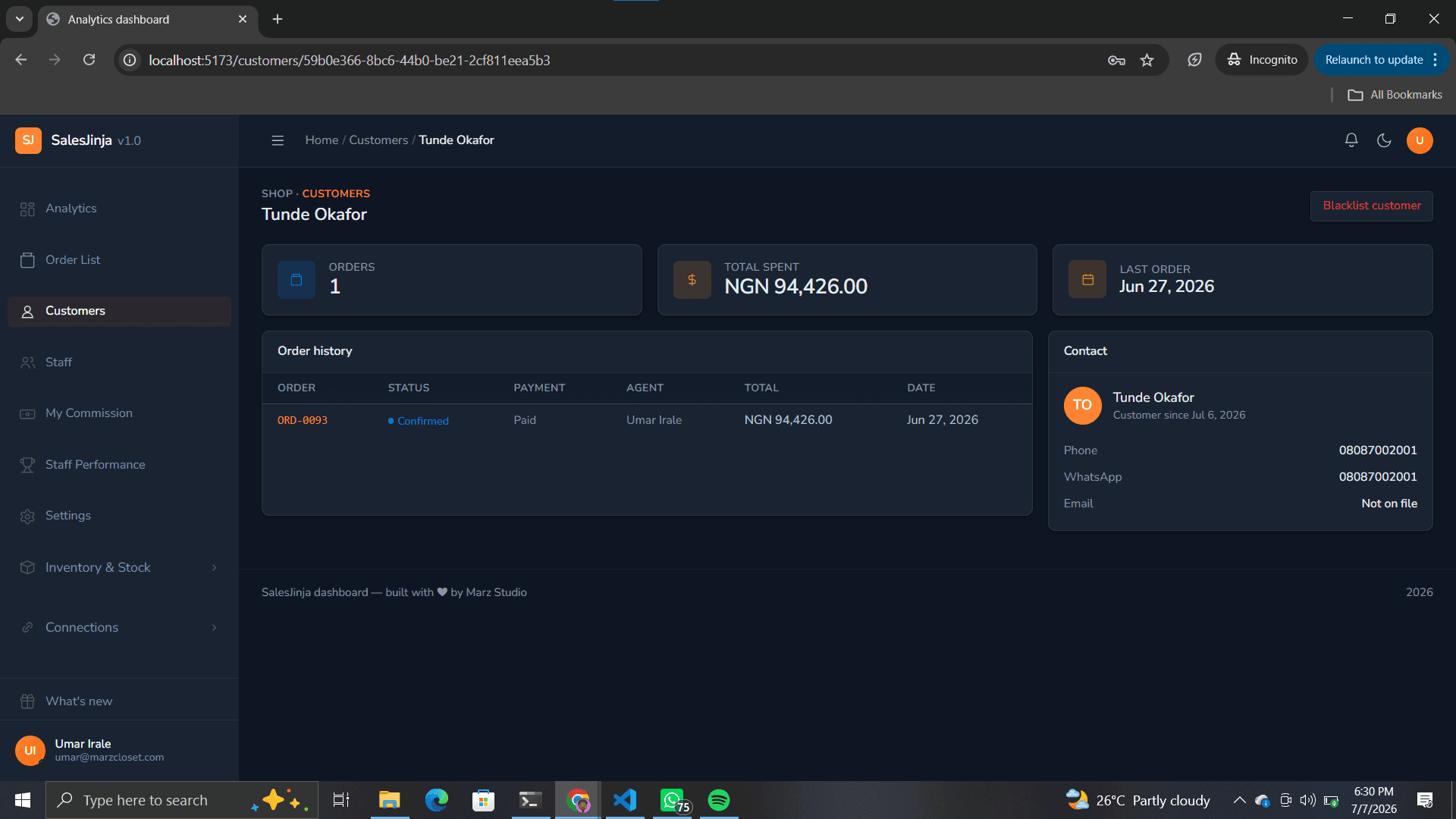 SalesJinja screenshot